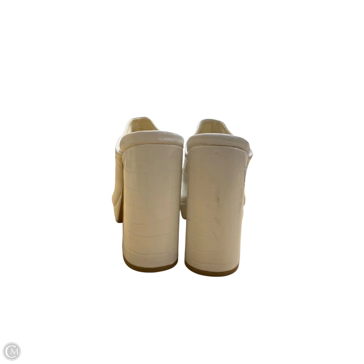 Shoes Heels Block By Qupid In White, Size: 10
