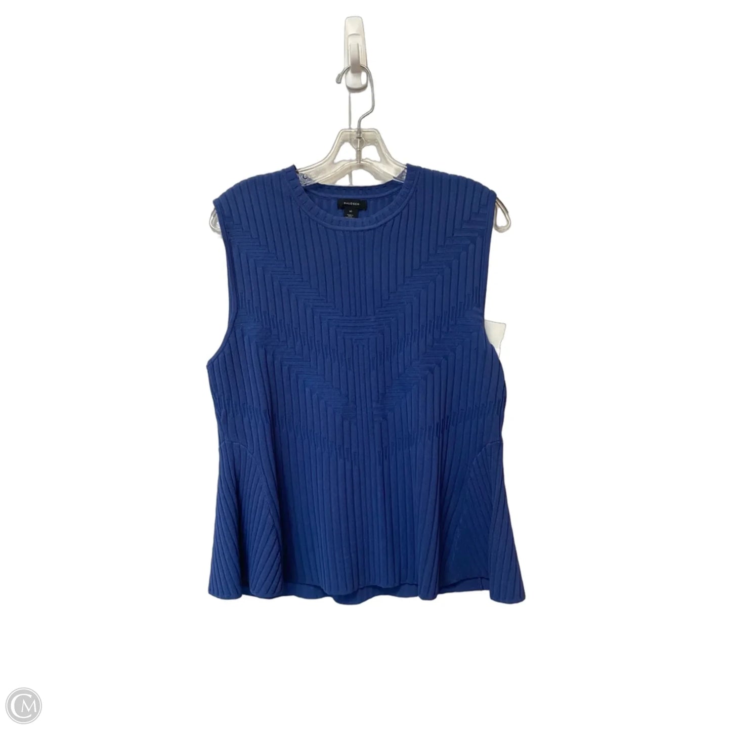 Top Sleeveless By Halogen In Blue, Size: Xl