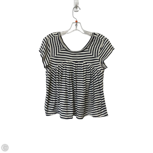 Top Short Sleeve By Free People In Striped Pattern, Size: S