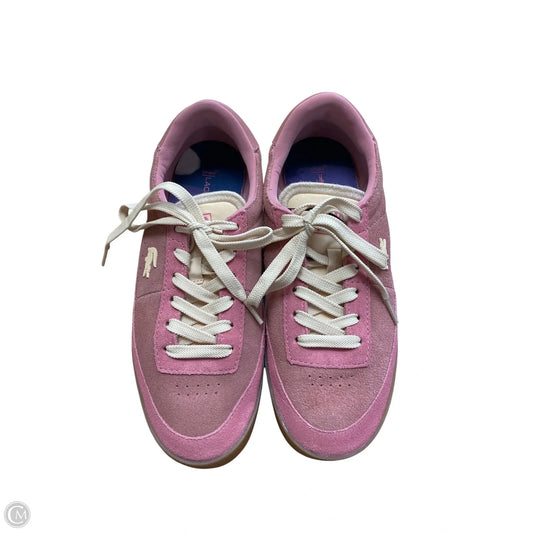 Shoes Sneakers By Lacoste In Pink, Size: 7