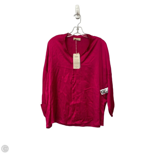 Top Long Sleeve By Clothes Mentor In Pink, Size: M