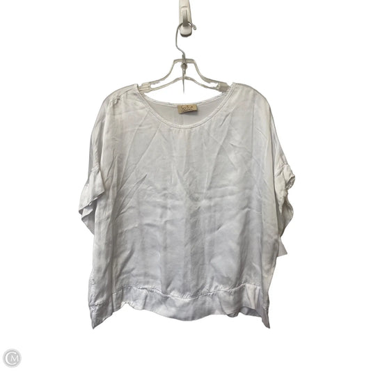 Top Short Sleeve Basic By Clothes Mentor In White, Size: M
