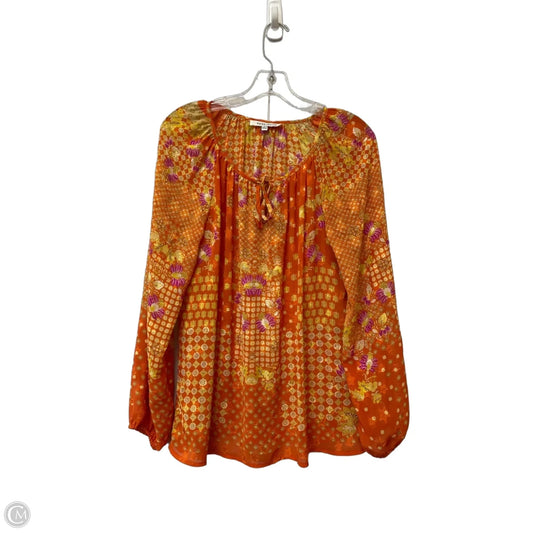 Top Long Sleeve By Rose And Olive In Orange, Size: S