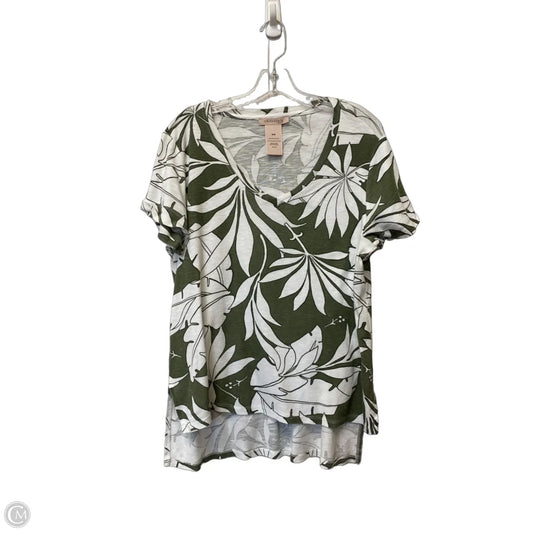 Top Short Sleeve By Philosophy In Green, Size: M