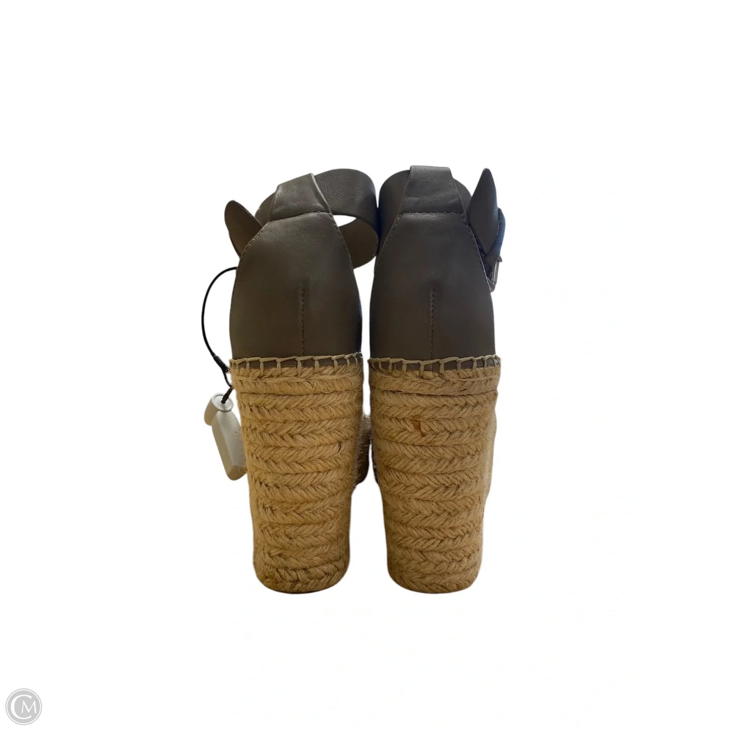 Sandals Heels Wedge By Marc Fisher In Taupe, Size: 8.5