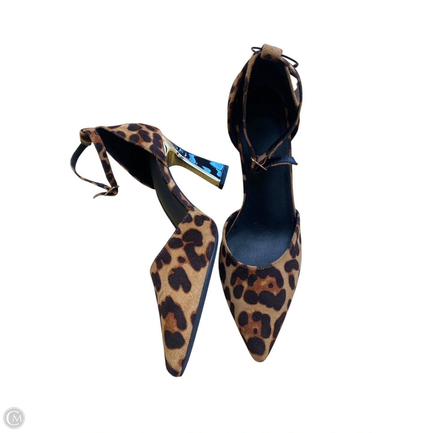 Shoes Heels Block By Clothes Mentor In Animal Print, Size: 8