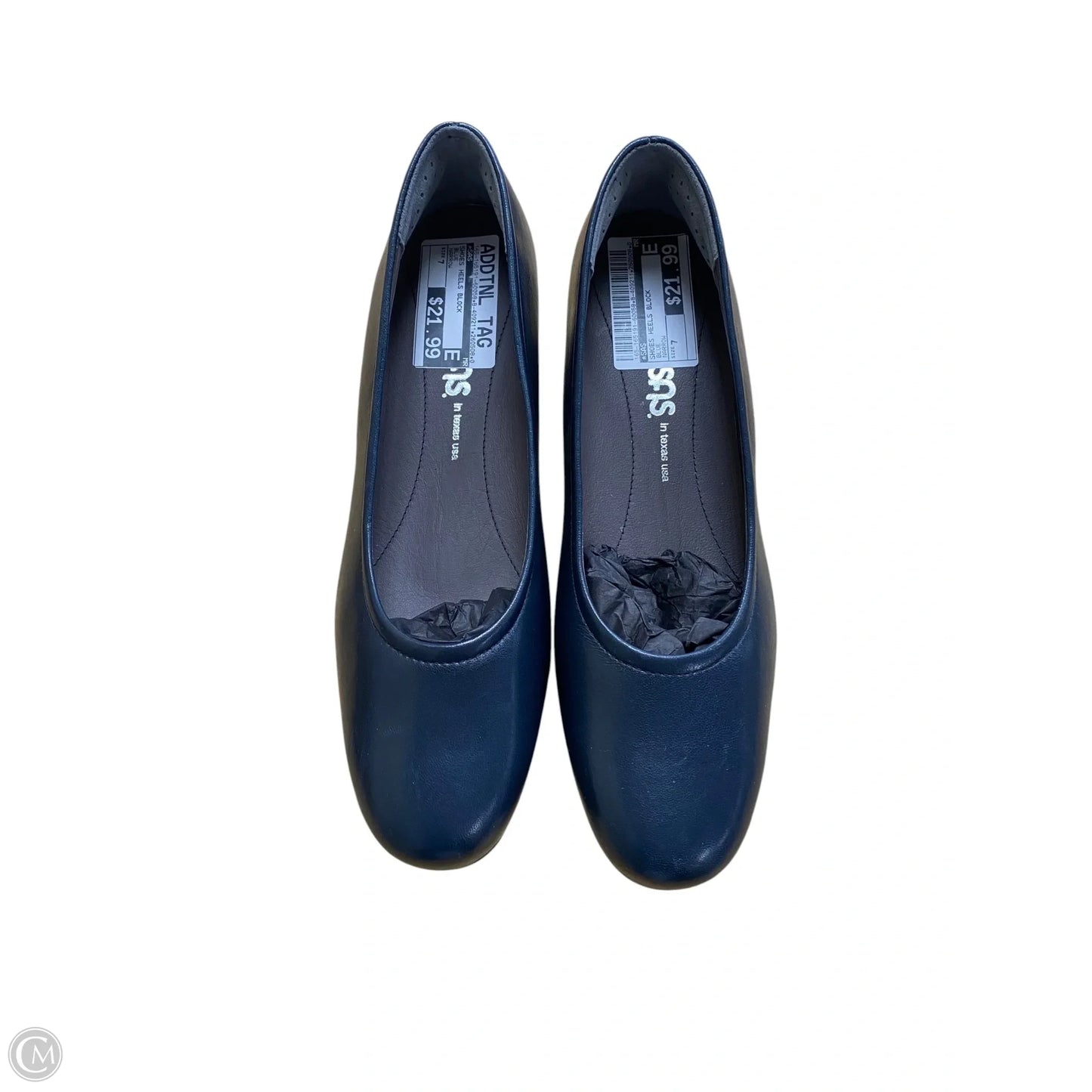 Shoes Heels Block By Sas In Blue, Size: 7