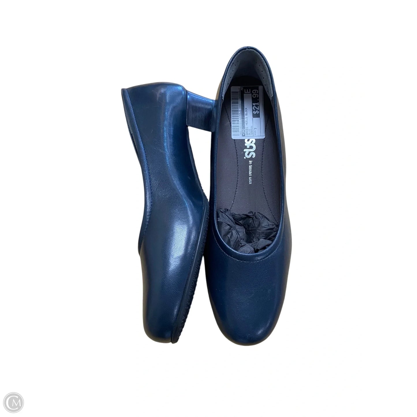 Shoes Heels Block By Sas In Blue, Size: 7