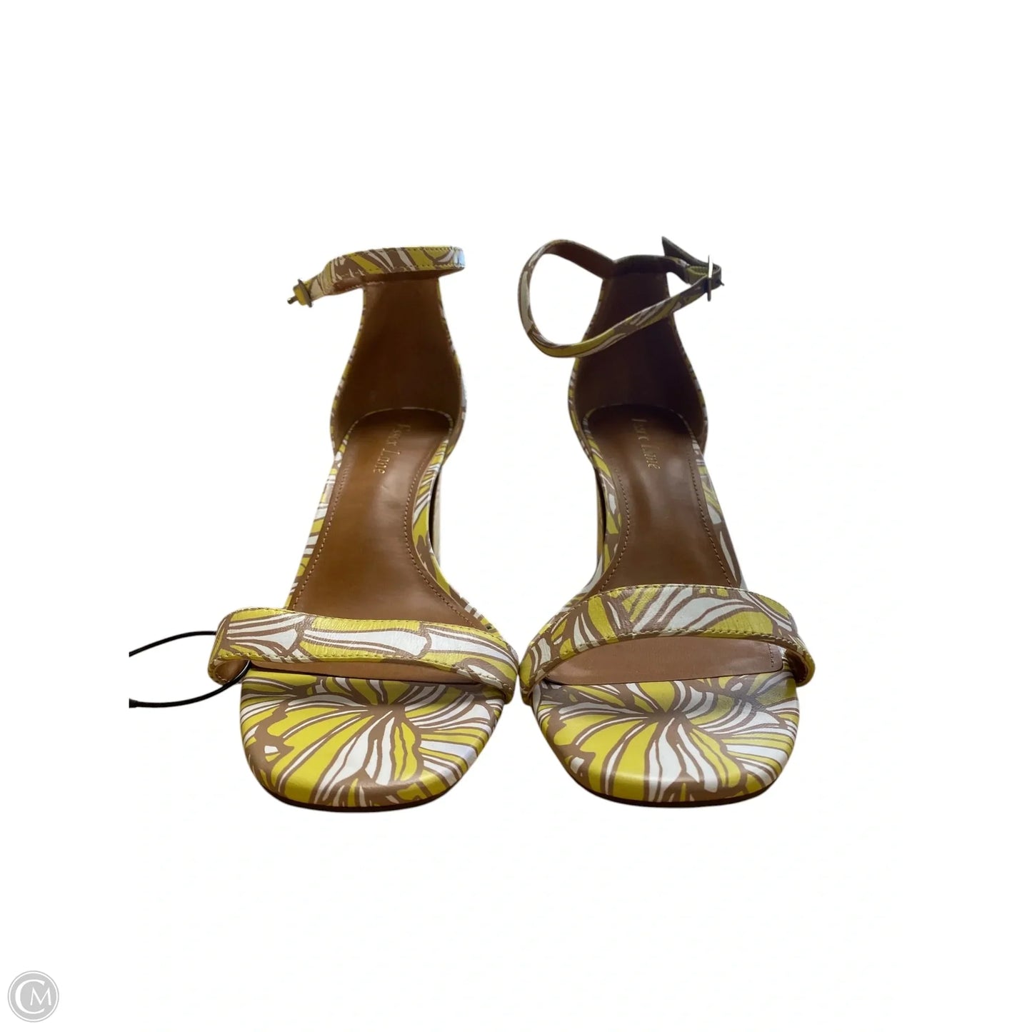 Sandals Heels Block By Clothes Mentor In Floral Print, Size: 8.5