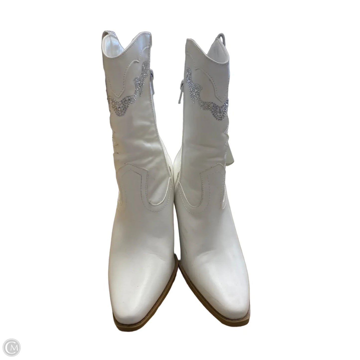 Boots Western By Qupid In White, Size: 7