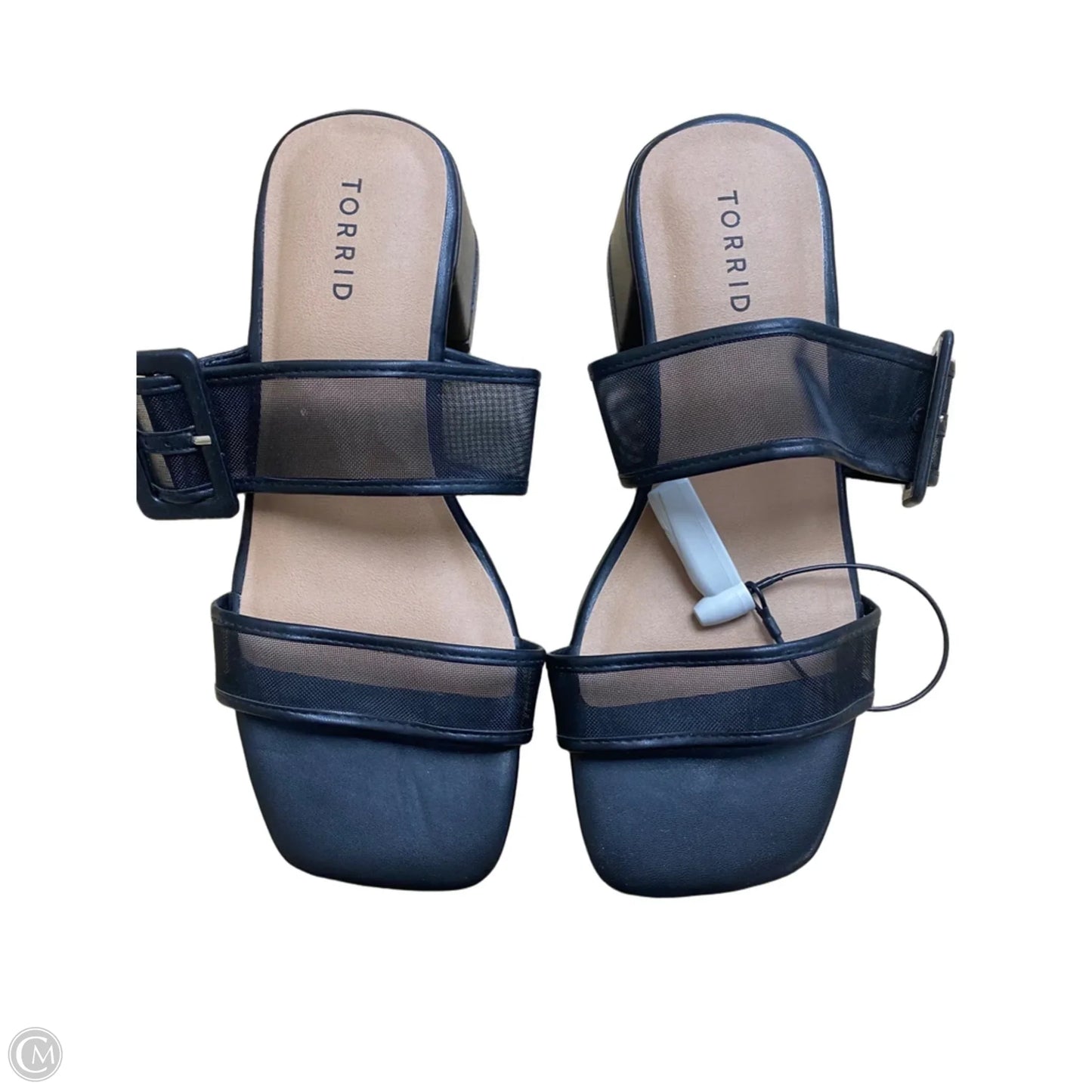 Sandals Heels Block By Torrid In Black, Size: 9.5