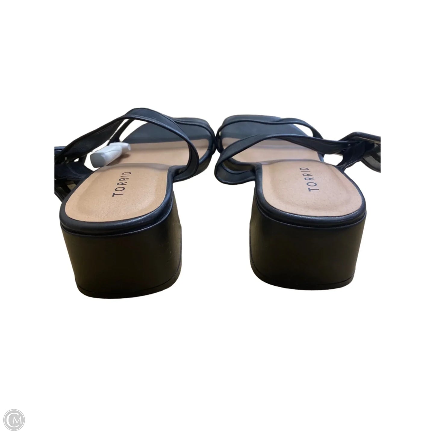 Sandals Heels Block By Torrid In Black, Size: 9.5
