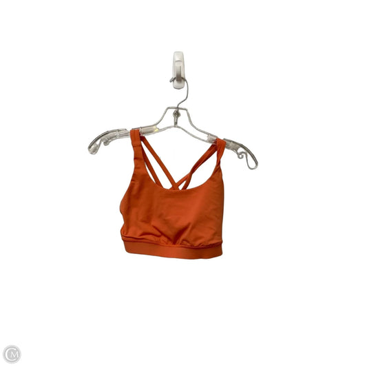 Athletic Bra By Lululemon In Orange, Size: 6