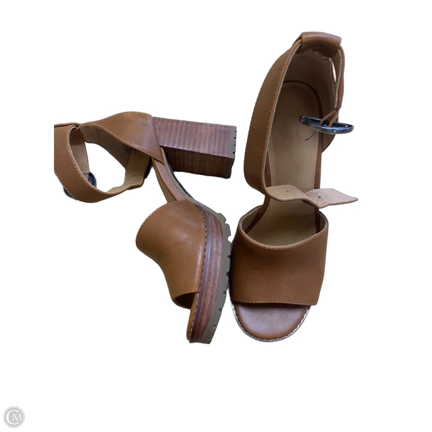 Shoes Heels Block By Crown And Ivy In Tan, Size: 6
