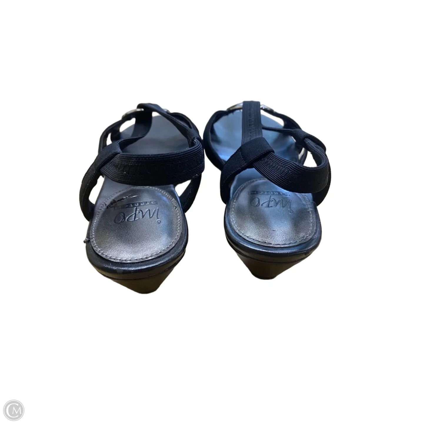 Sandals Heels Wedge By Impo In Black, Size: 7