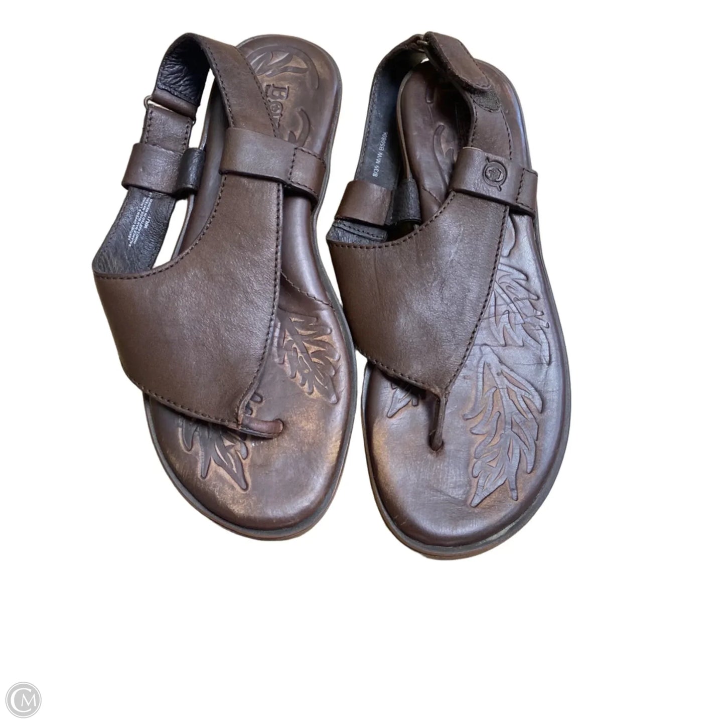 Sandals Flats By Born In Brown, Size: 8