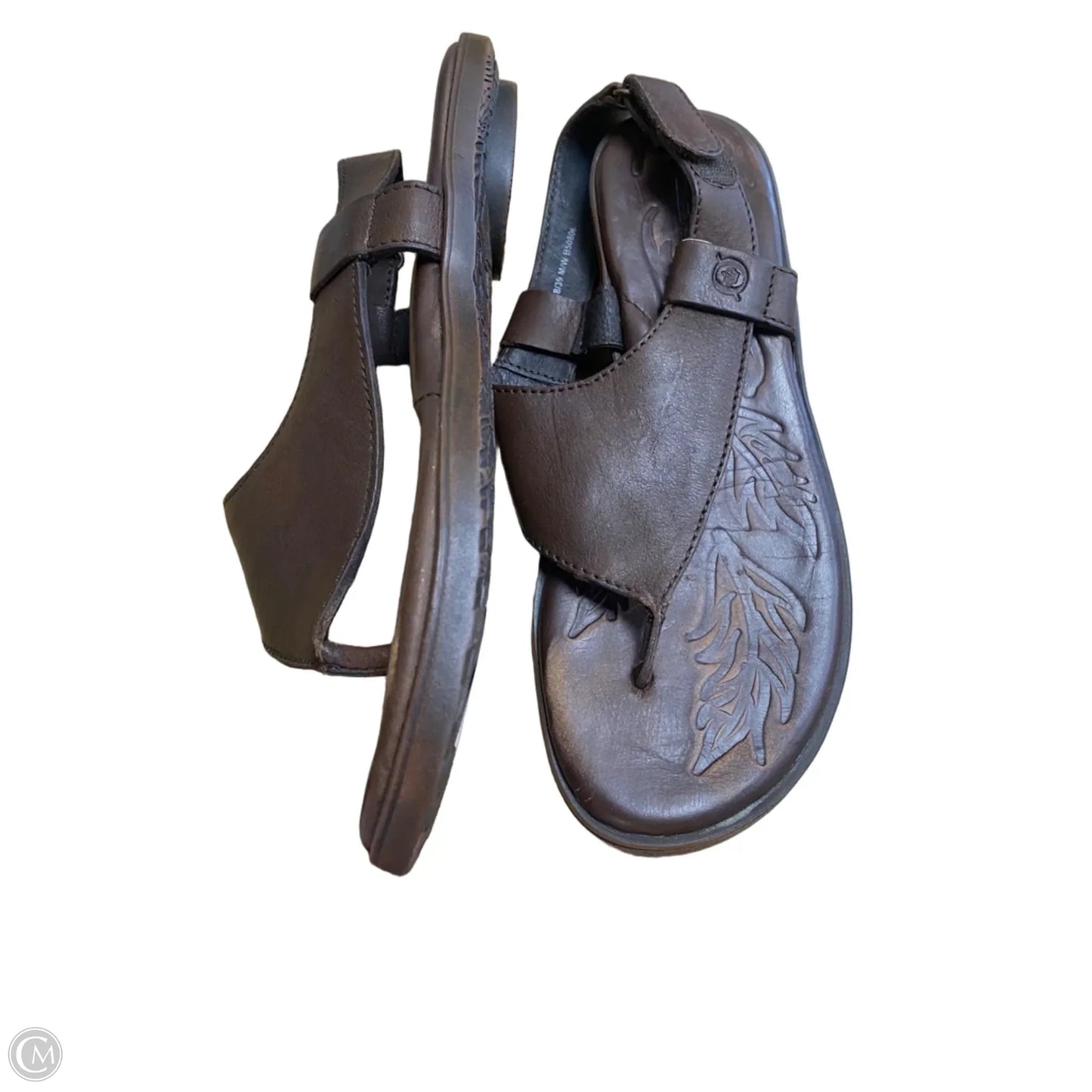 Sandals Flats By Born In Brown, Size: 8