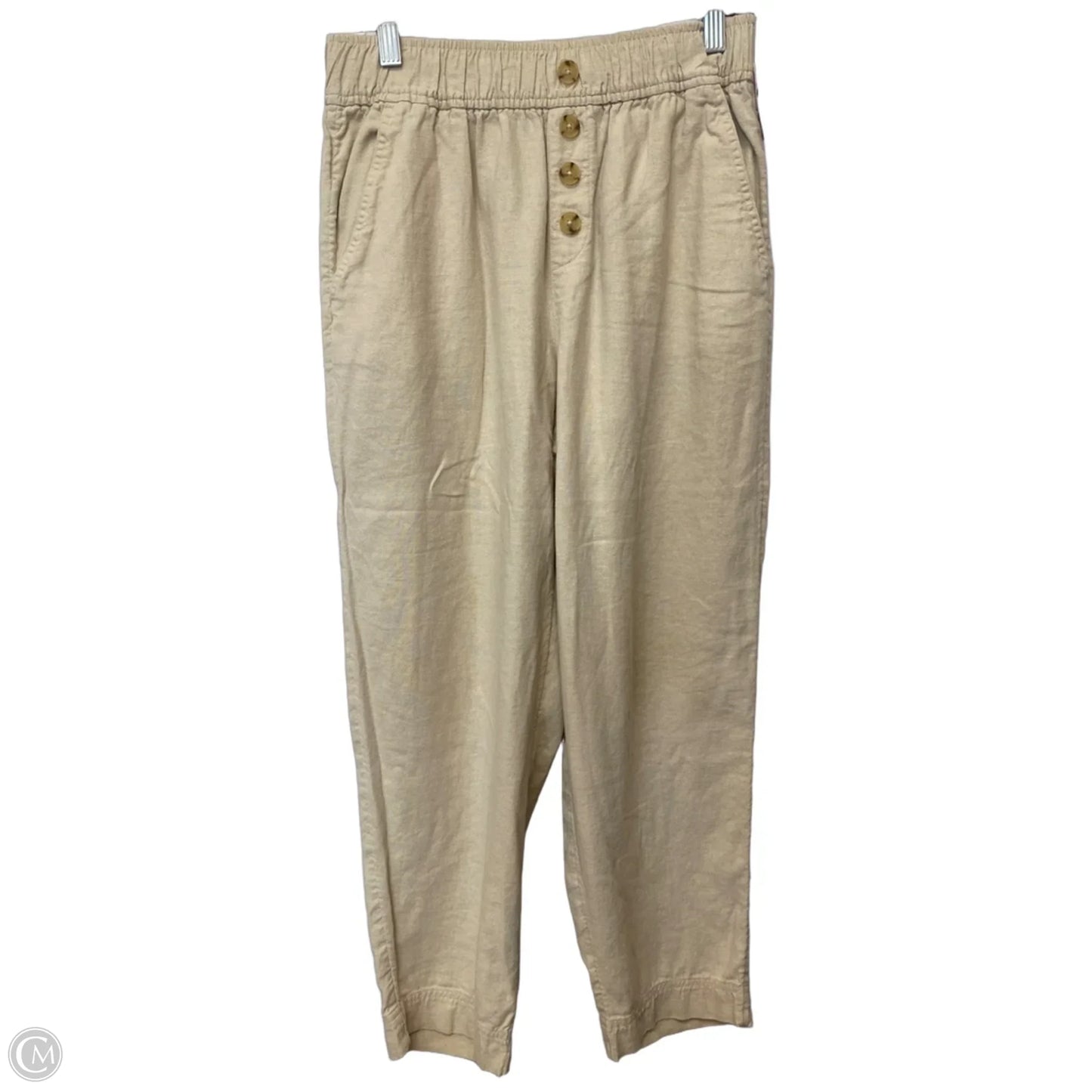 Pants Linen By Loft In Tan, Size: S