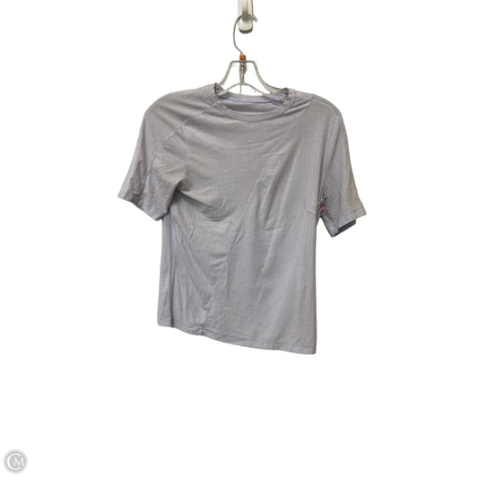 Athletic Top Short Sleeve By Lululemon In Purple, Size: M