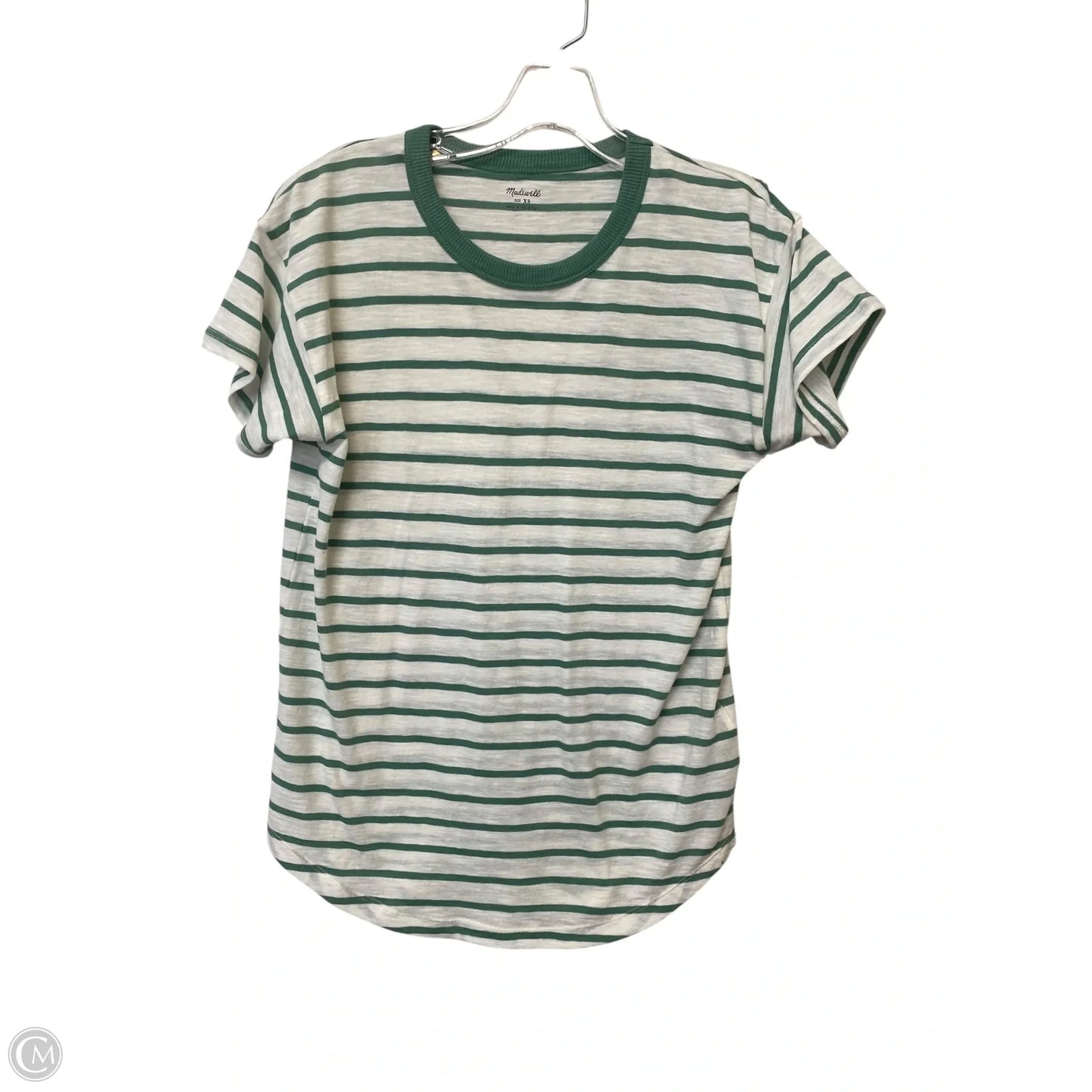 Top Short Sleeve Basic By Madewell In Striped Pattern, Size: Xs