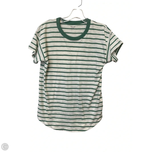Top Short Sleeve Basic By Madewell In Striped Pattern, Size: Xs