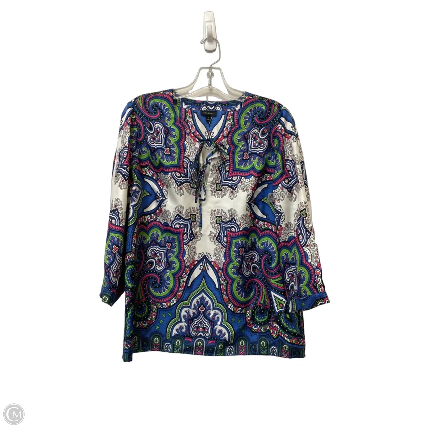 Top Long Sleeve By Talbots In Multi-colored, Size: 8