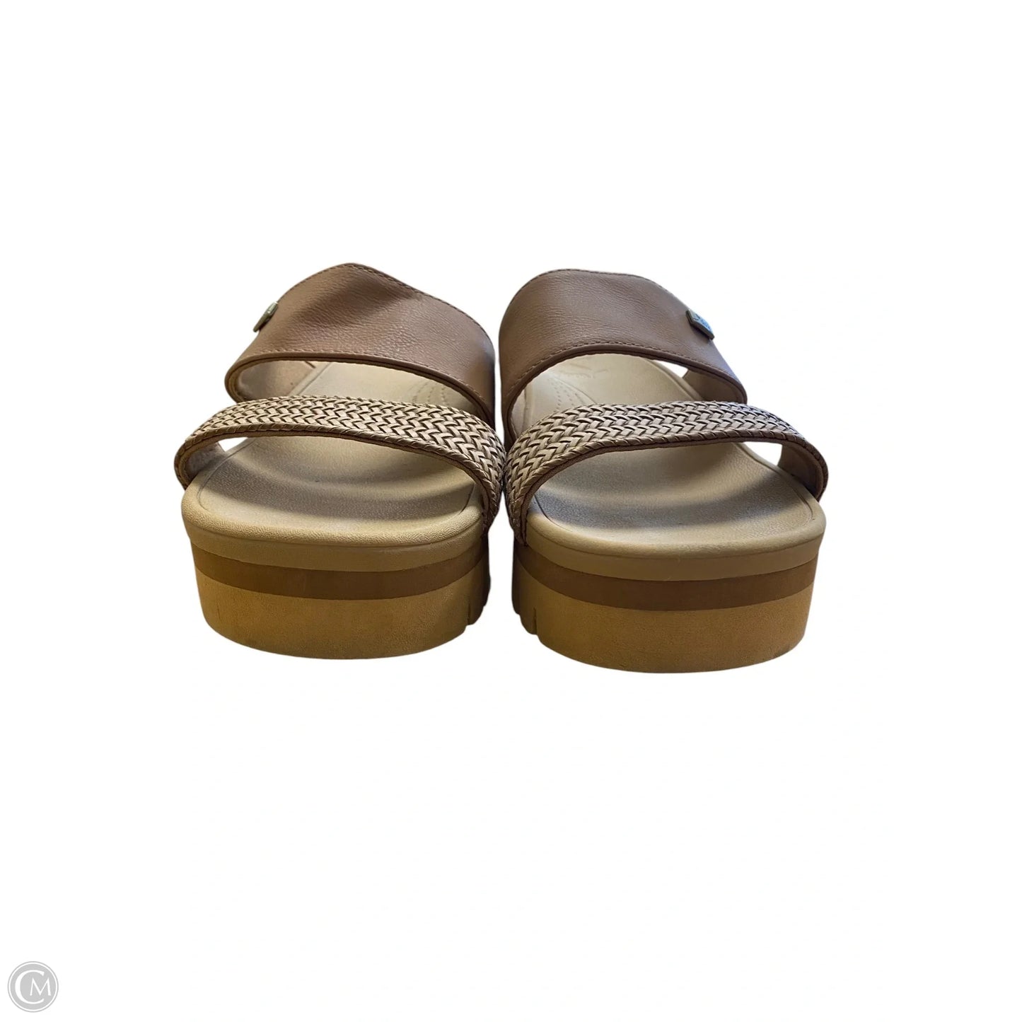 Sandals Flats By Clothes Mentor In Tan, Size: 7