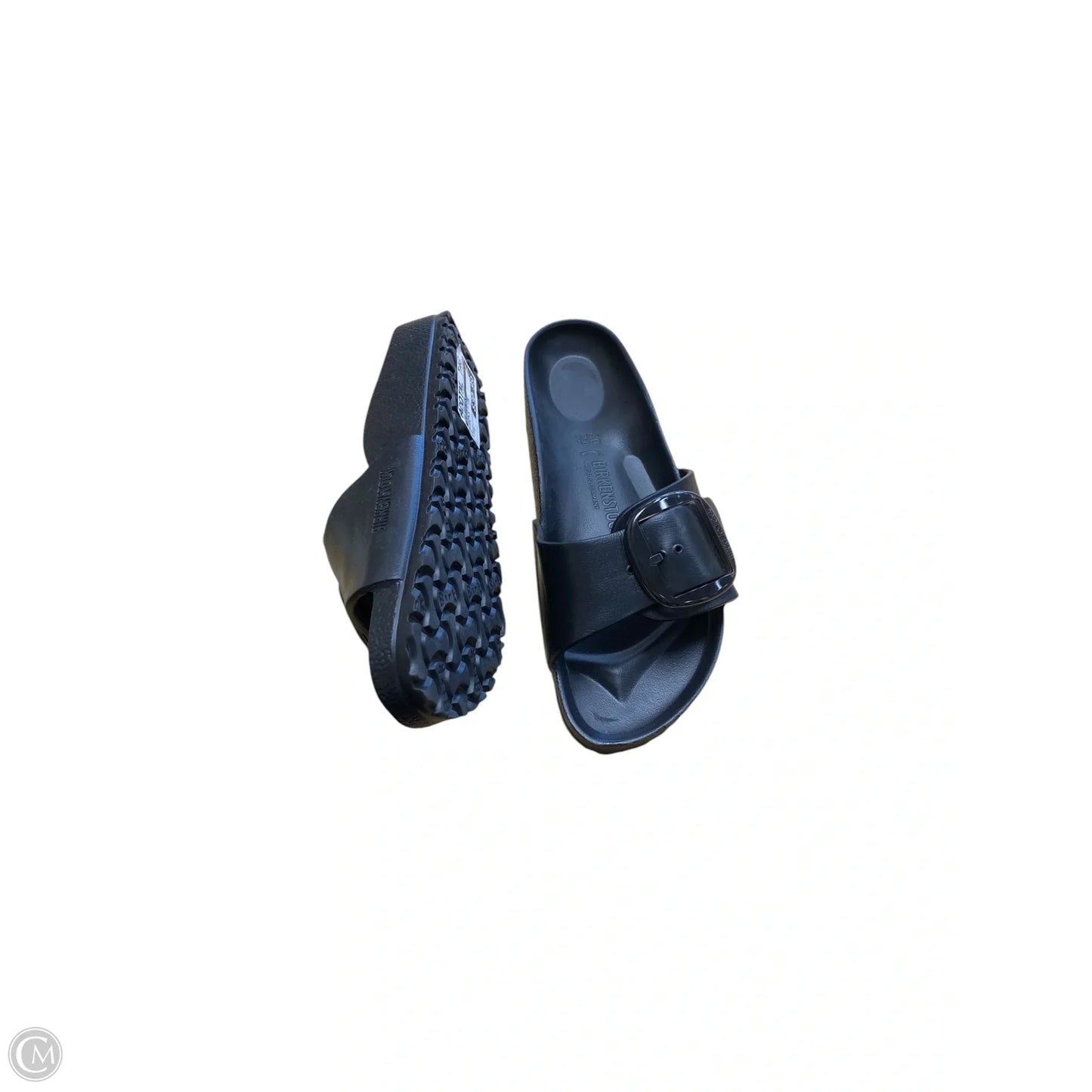 Sandals Flats By Birkenstock In Black, Size: 9