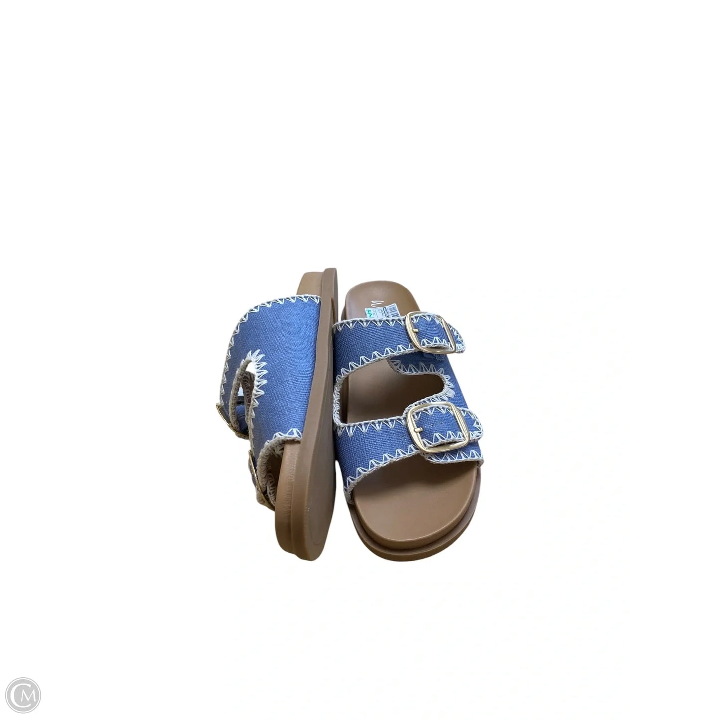 Sandals Flats By Wonderly In Blue, Size: 11