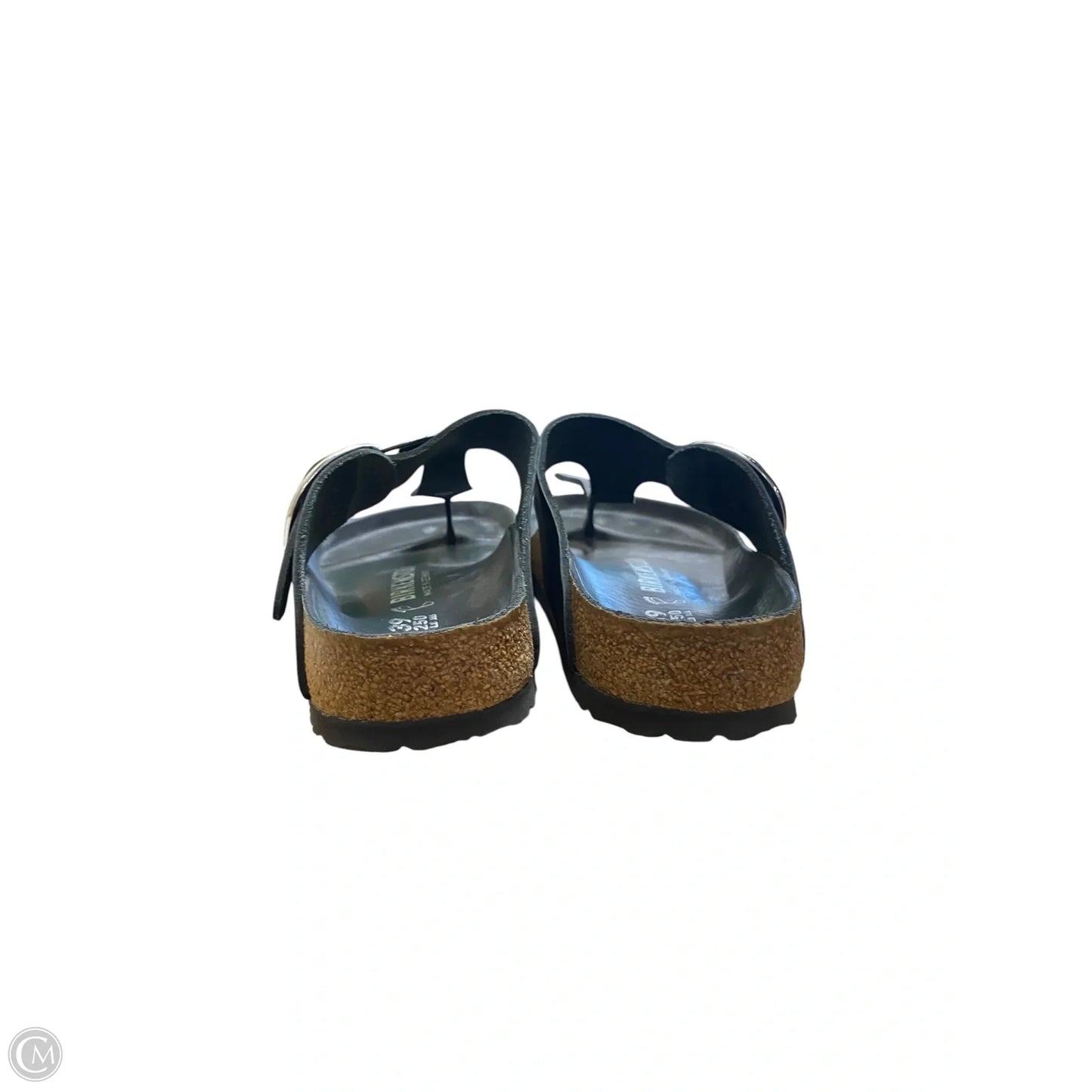 Sandals Flats By Birkenstock In Black, Size: 8