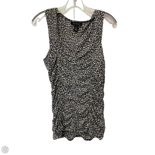 Top Sleeveless By White House Black Market In Animal Print, Size: M