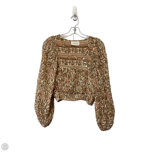 Top Long Sleeve By Cleobella In Floral Print, Size: S
