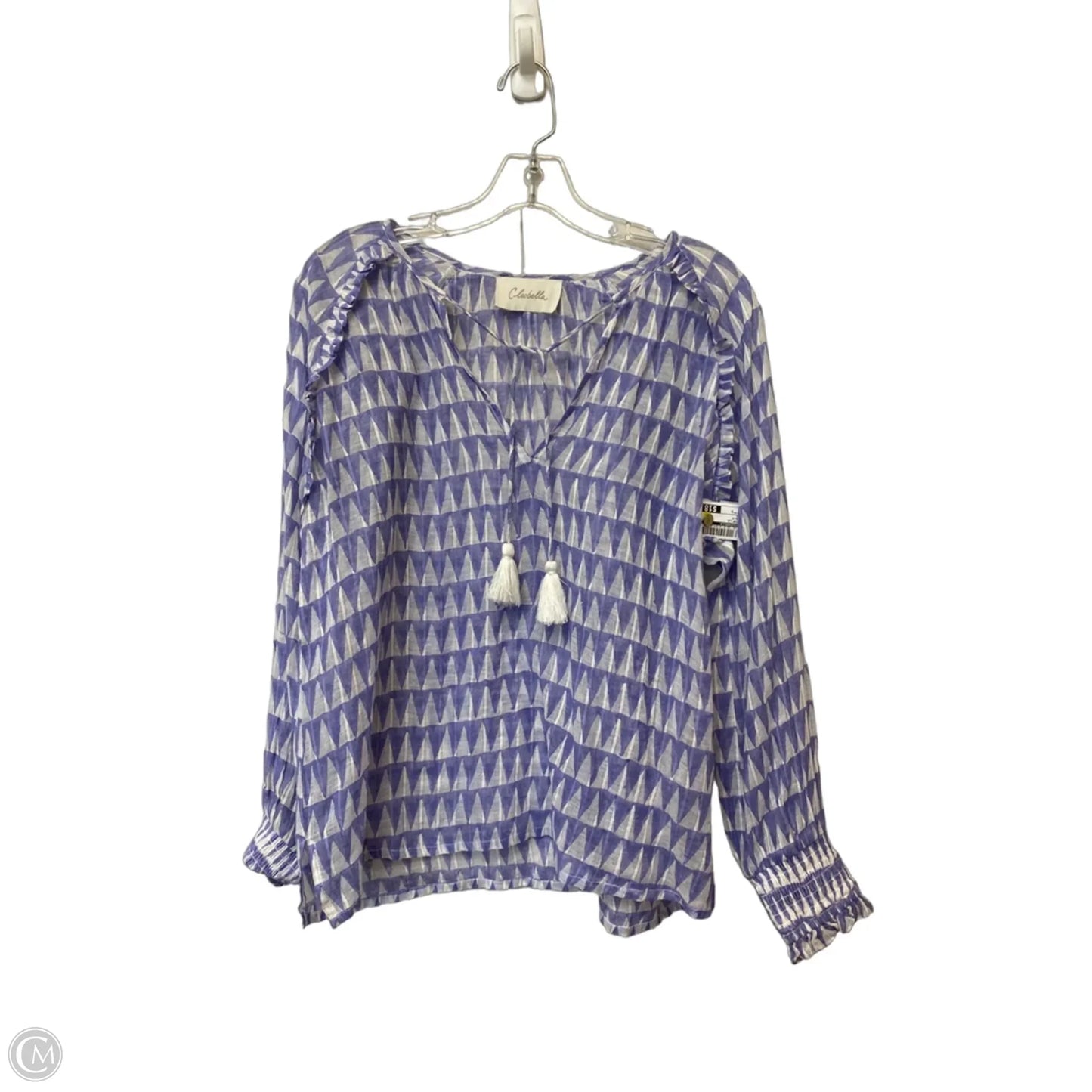 Top Long Sleeve By Cleobella In Blue, Size: S