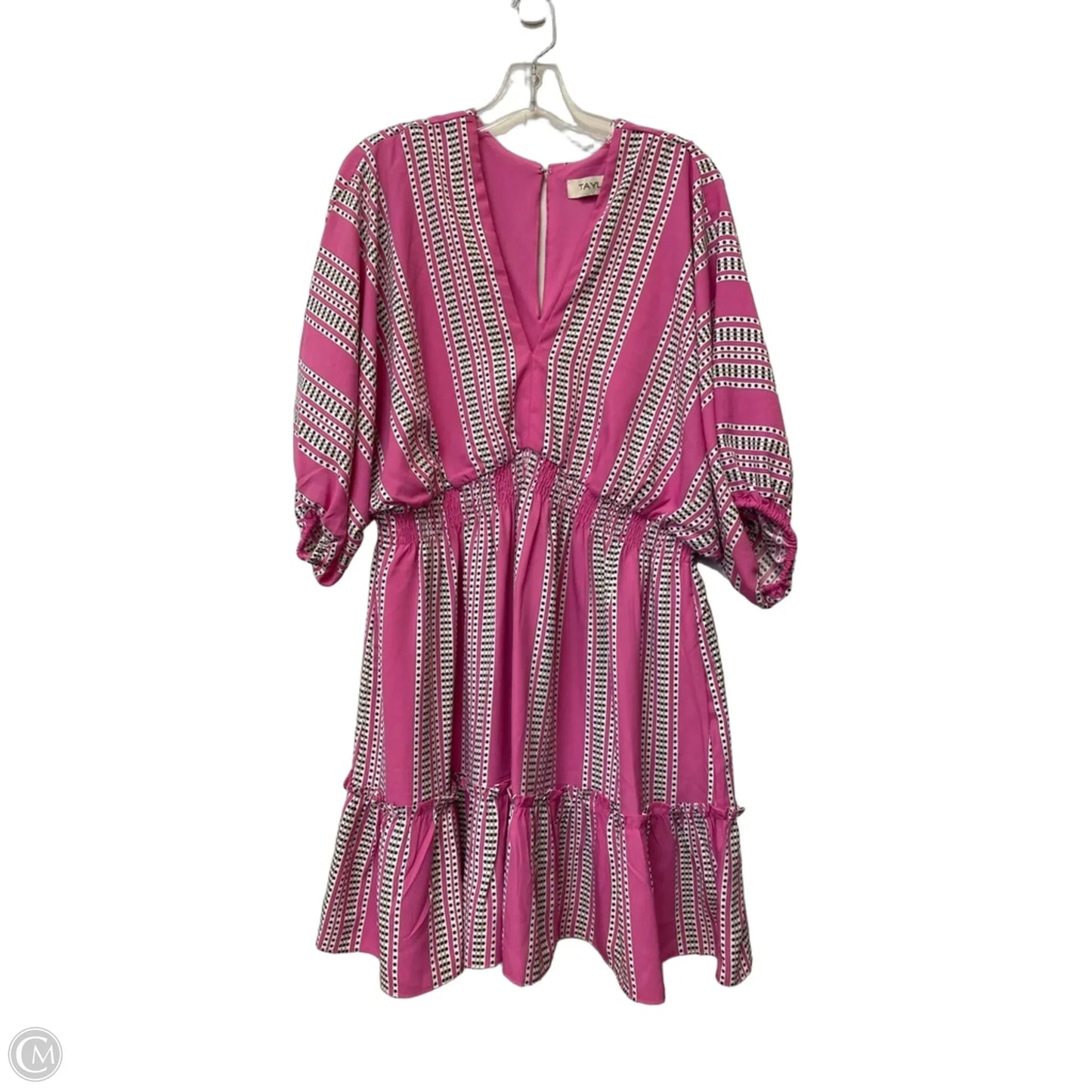 Dress Casual Midi By Taylor In Pink, Size: 16