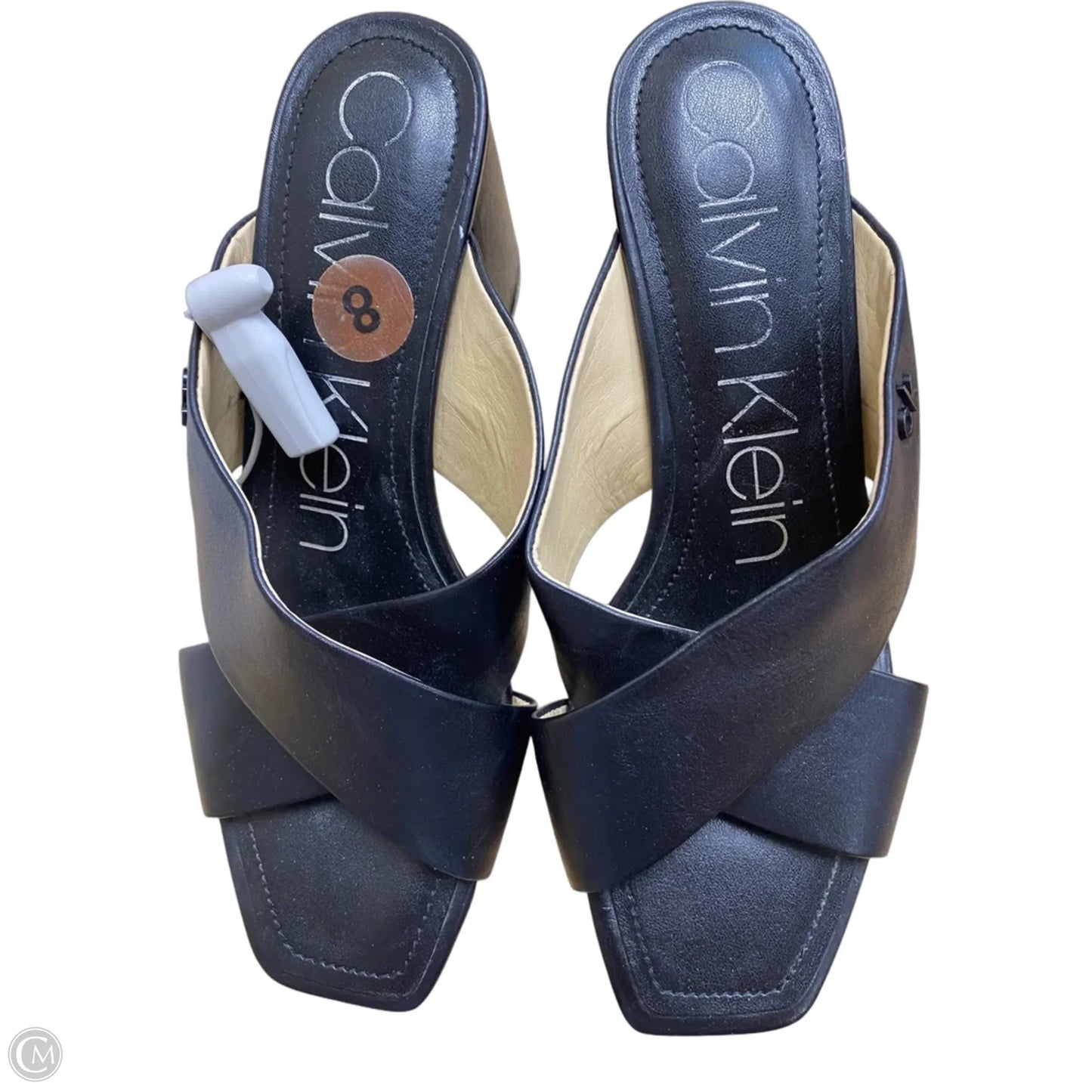 Shoes Heels Block By Calvin Klein In Black, Size: 8