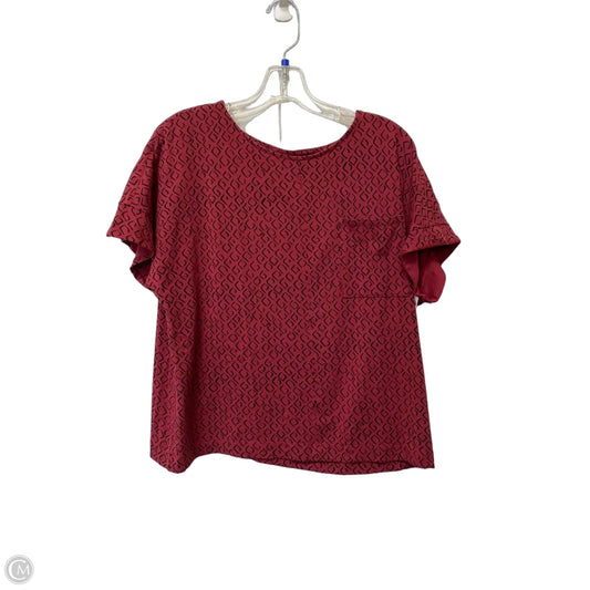Top Sleeveless By Chicos In Red, Size: 2