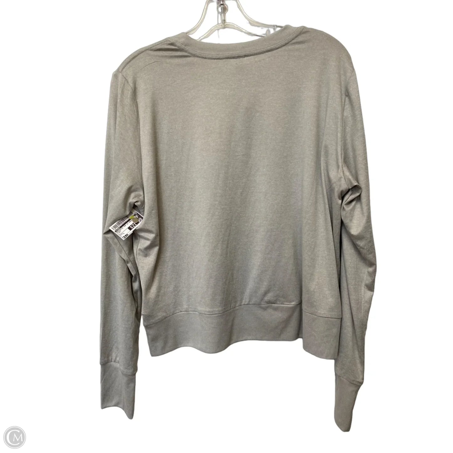 Athletic Top Long Sleeve Crewneck By Vuori In Grey, Size: L