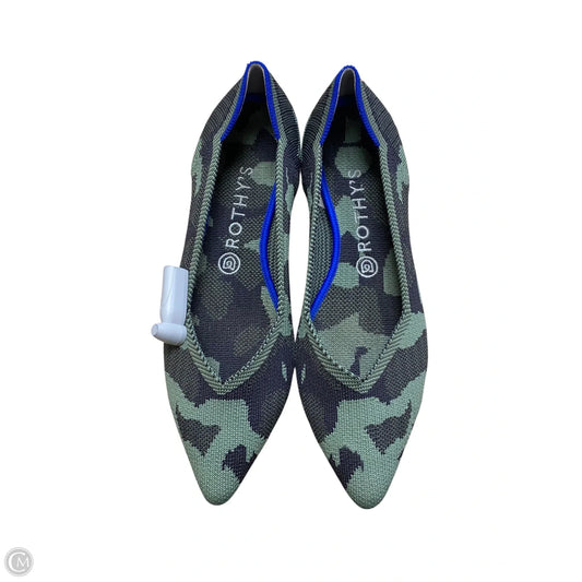 Shoes Flats By Rothys In Camouflage Print, Size: 9.5
