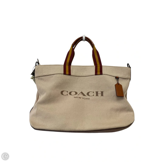 Tote Designer By Coach, Size: Large