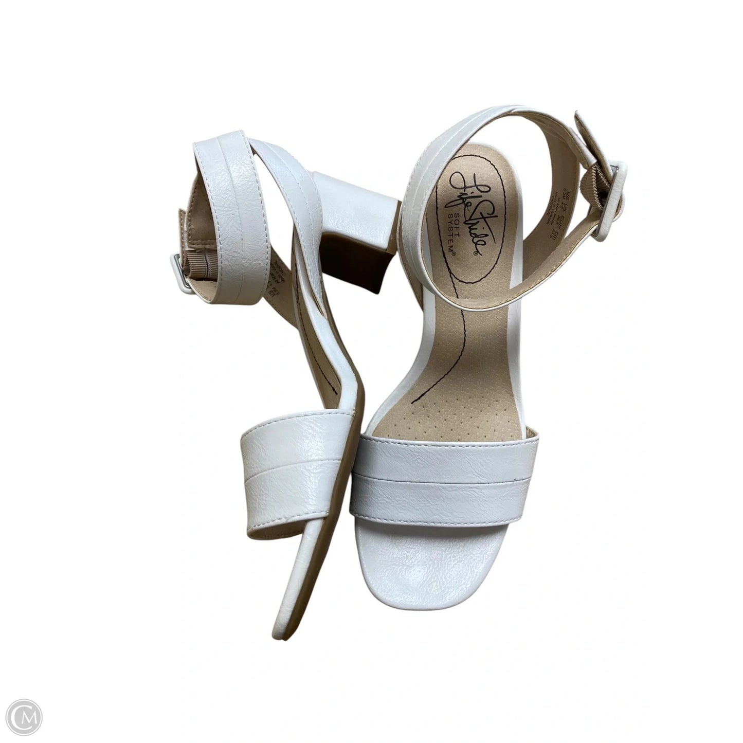 Shoes Heels Block By Life Stride In White, Size: 6.5