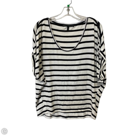 Top Short Sleeve By White House Black Market In Striped Pattern, Size: S