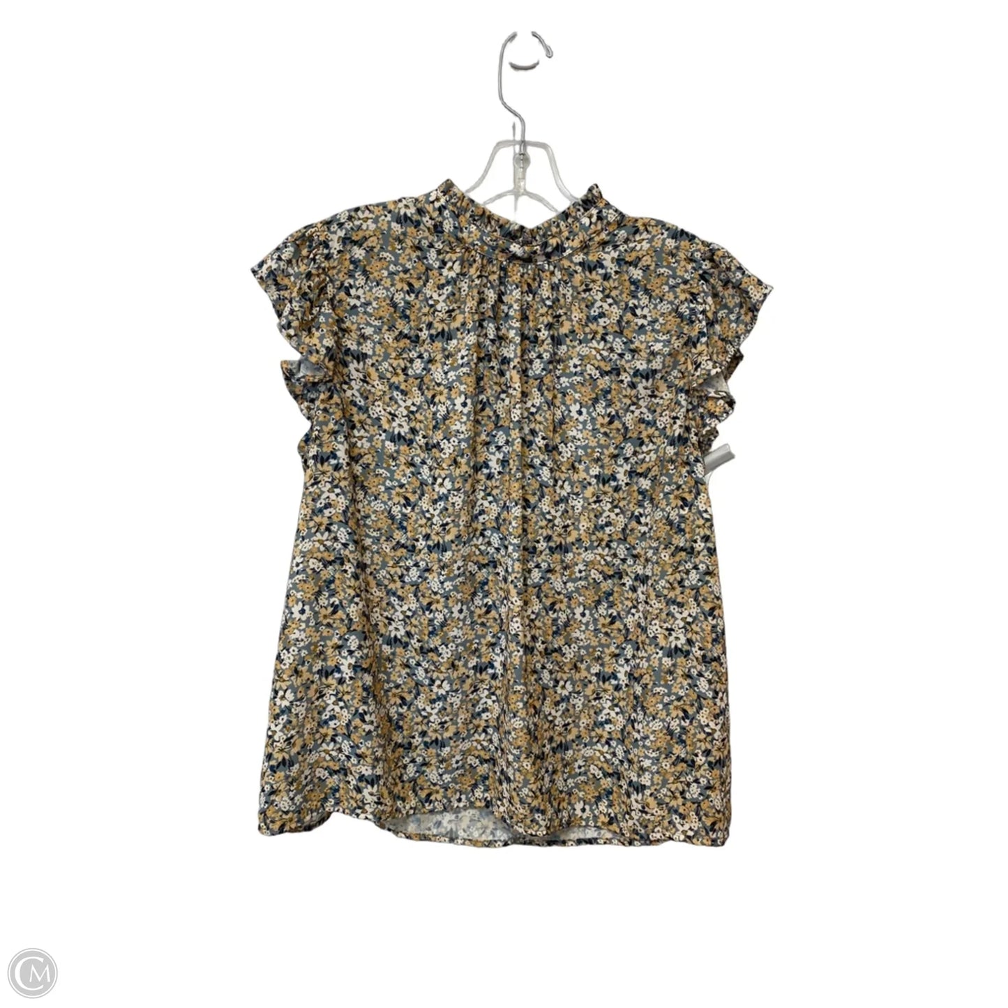 Top Sleeveless By Voy In Floral Print, Size: L