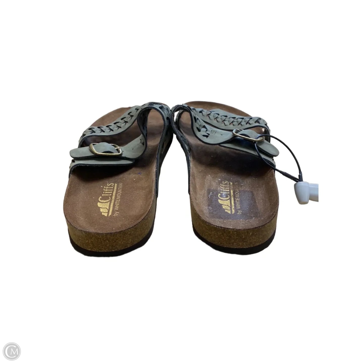 Sandals Flats By Cliffs By White Mountain In Green, Size: 9.5