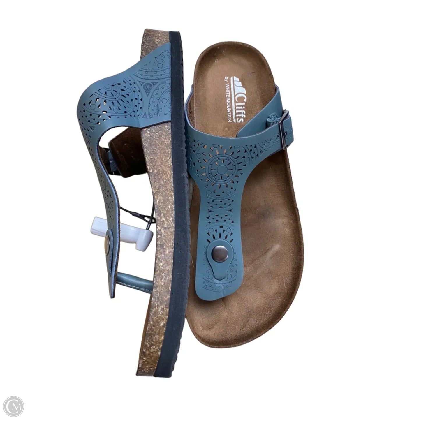 Sandals Flats By Cliffs By White Mountain In Blue, Size: 9