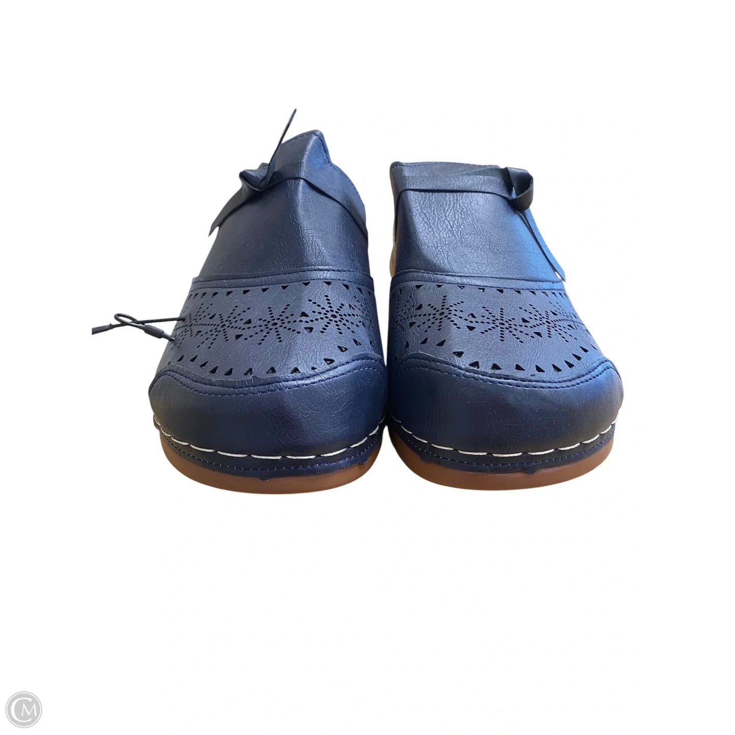 Shoes Flats By Cmf In Blue, Size: 9