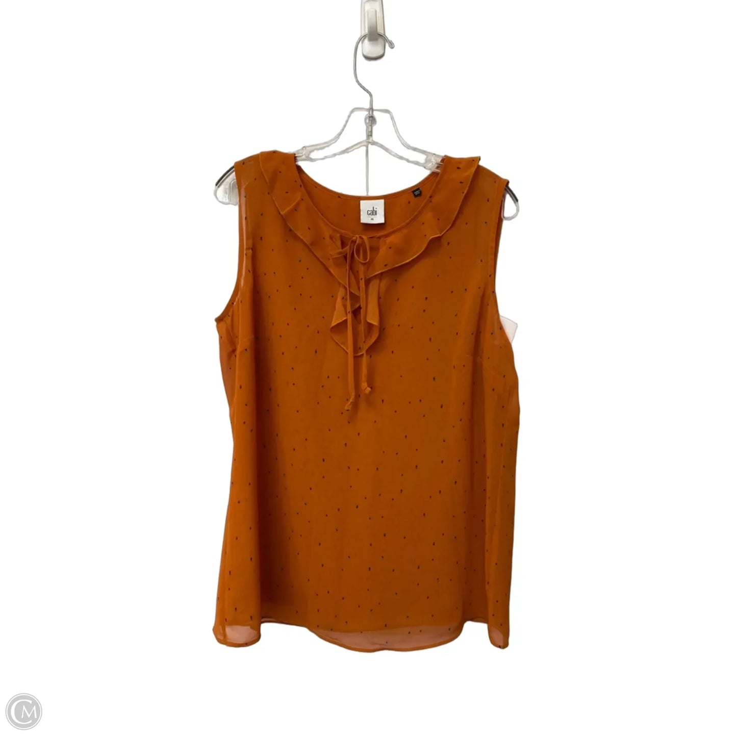 Top Sleeveless By Cabi In Orange, Size: M