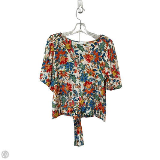 Top Short Sleeve By Rose And Olive In Multi-colored, Size: M