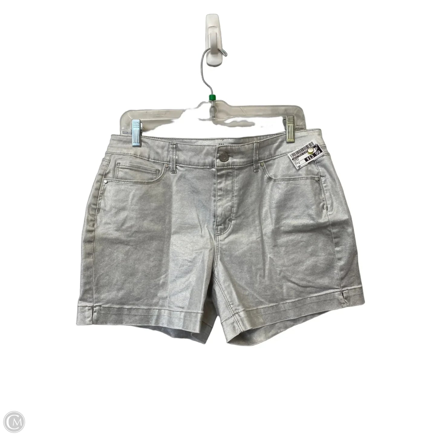 Shorts By White House Black Market In Silver, Size: 8