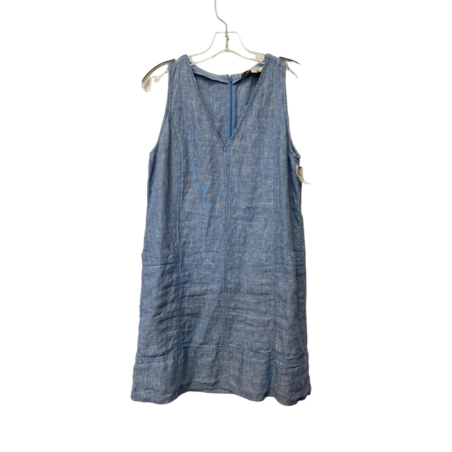 Dress Casual Midi By Loft In Blue, Size: 8