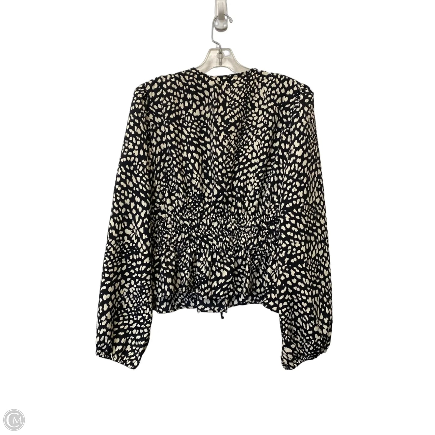 Top Long Sleeve By Express In Animal Print, Size: Xl